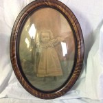 Antique Curved Glass Photo Frames