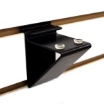 Black Glass Shelf Brackets