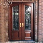 Double Panel Glass Exterior Door