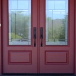 Fiberglass Double Front Doors With Glass