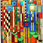 Frank Lloyd Wright Stained Glass Wall Art