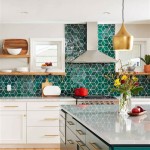 Green Glass Backsplash Tile