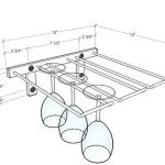 Hanging Wine Glass Rack Dimensions