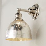 Mercury Glass Wall Sconce Light