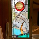 Modern Stained Glass Door