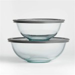 Pyrex Large Glass Bowl With Lid