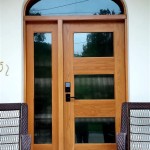 Solid Wood Front Doors With Glass Panels