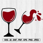 Wine Glass Clipart Silhouette